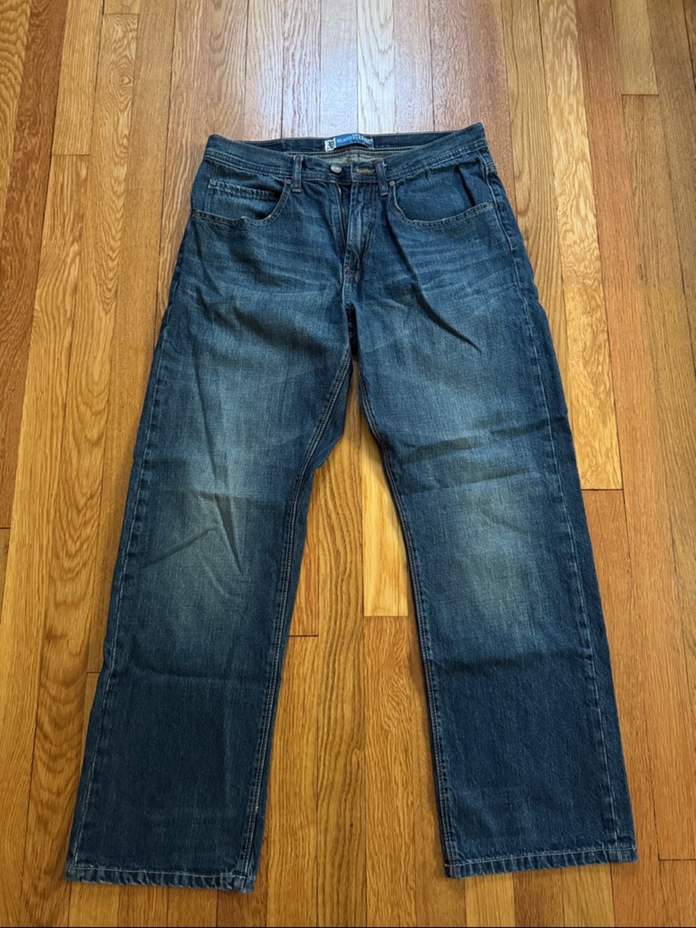 Lee Men's Relaxed Straight Dark Blue Jeans